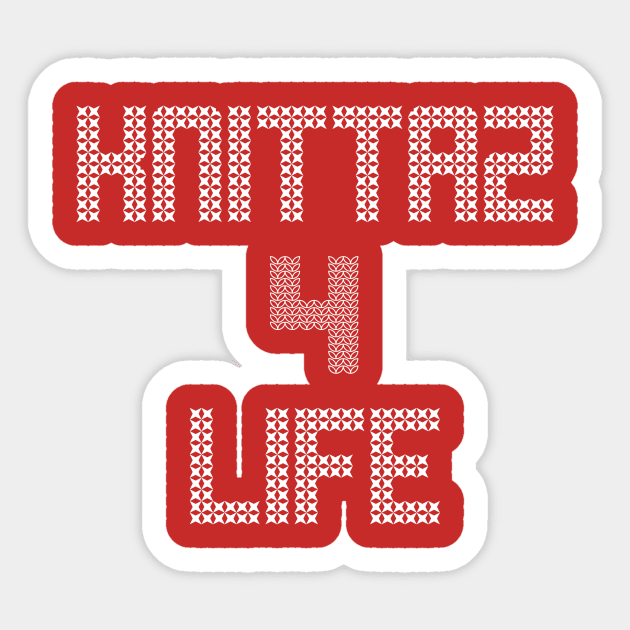 Knittaz 4 Life Sticker by lyndsayruelle